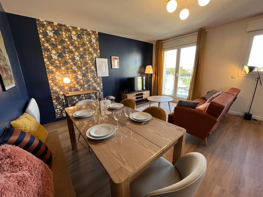 Apartamento Dahlia, Appt Cosy Avec Parking Et Balcon Caen Exterior foto