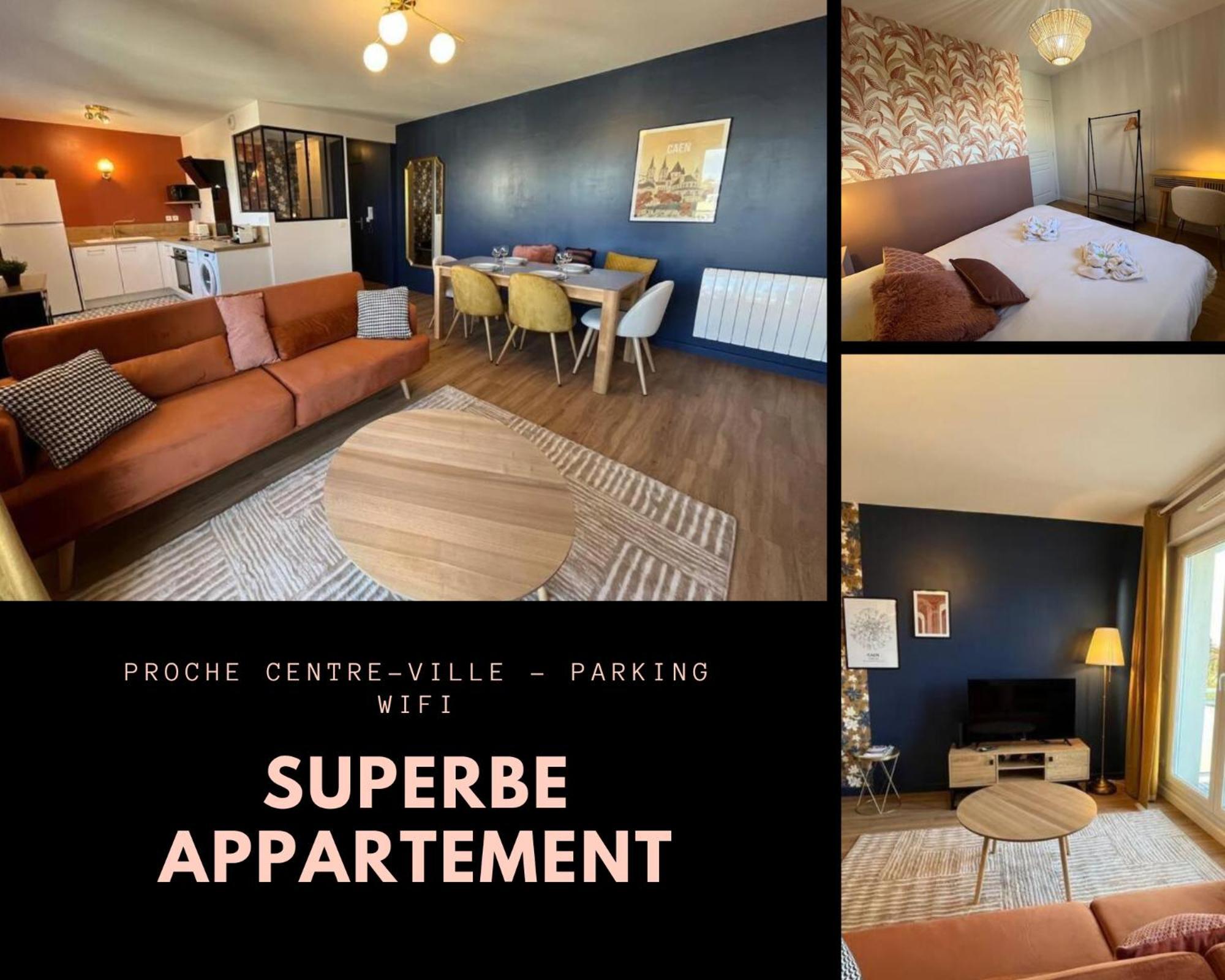 Apartamento Dahlia, Appt Cosy Avec Parking Et Balcon Caen Exterior foto